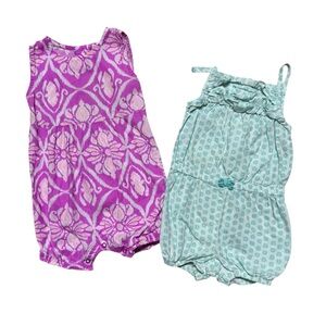 Carter's | Toddler Baby Girl Floral Romper Bundle Lot | 18M